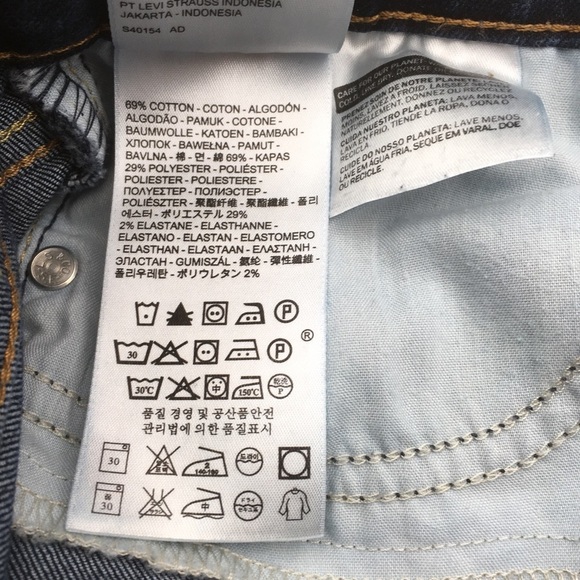 Levi’s Dark Blue Cutoffs Stretch - Picture 9 of 9